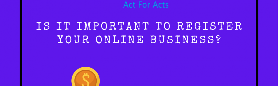 Is it important to register your online business